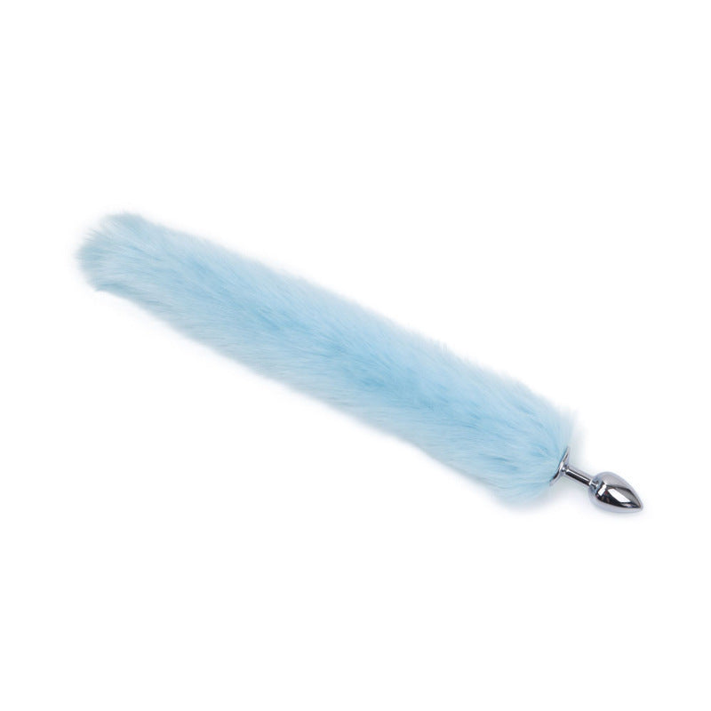 Wholesale Fox Tail Metal Anal Plug Supplies Rear Court Tail Hair  Role Play Toy
